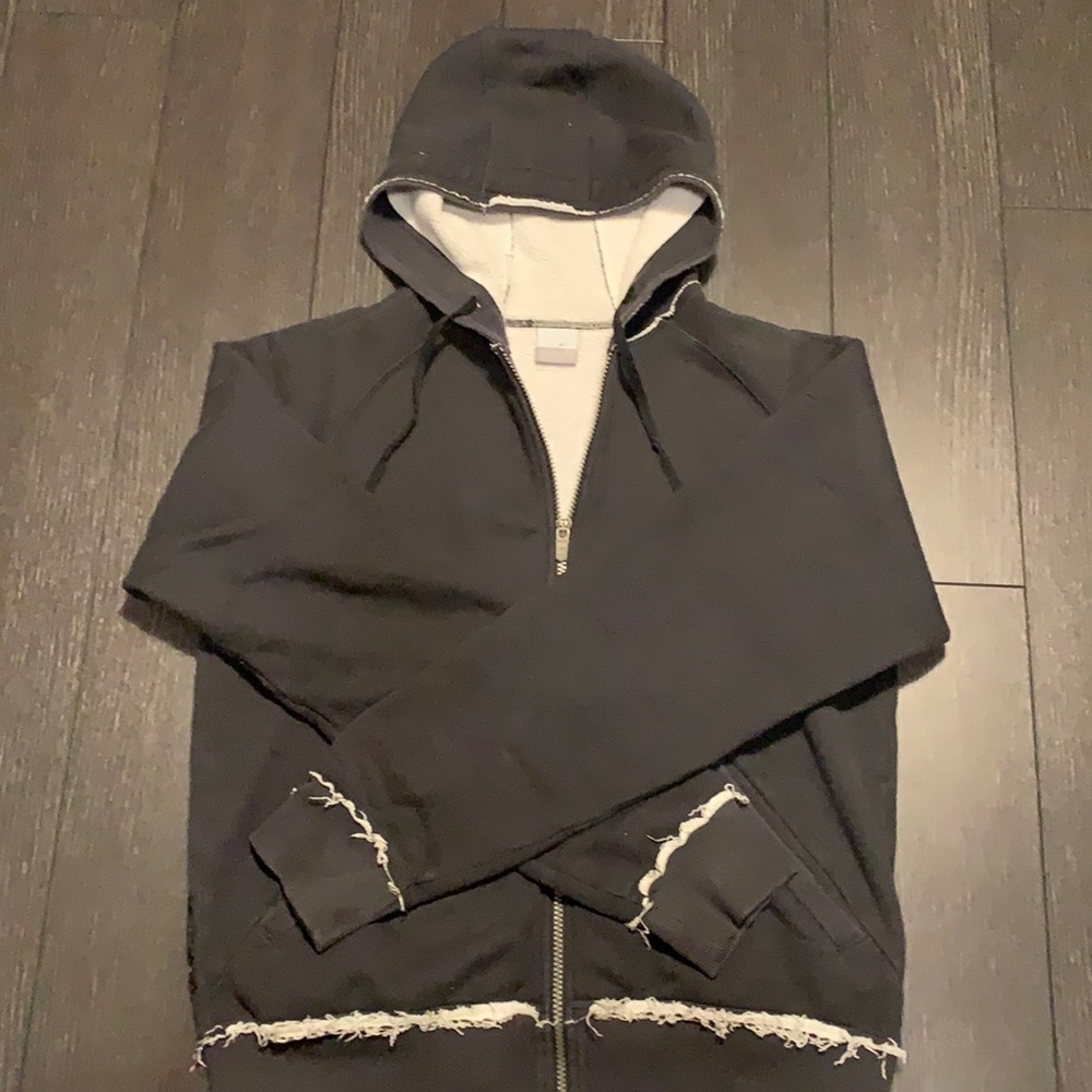 Nike men’s hoodie unfinished hem M zip up pullover